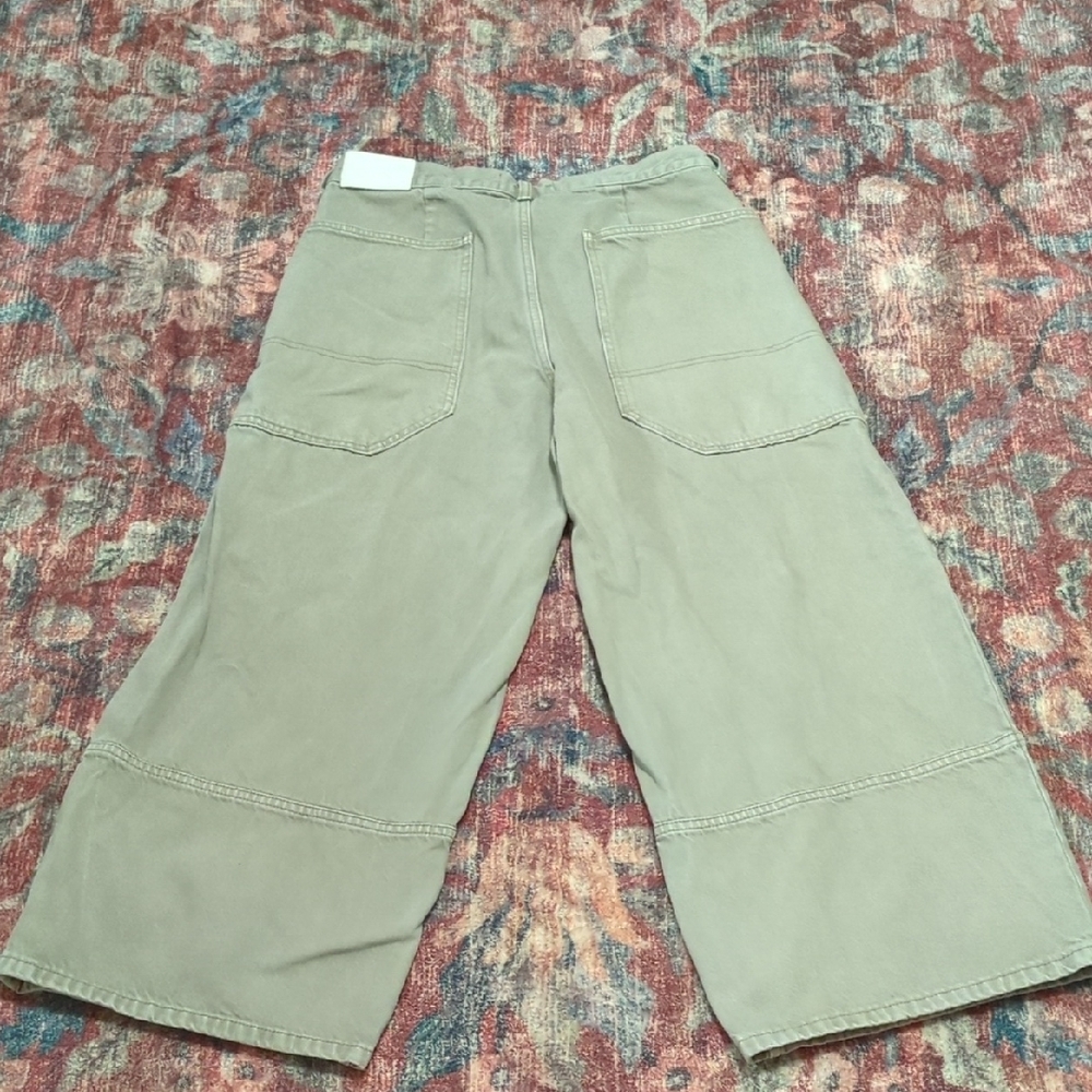 Everlane Gardner Jeans Gray/Green Wide-Leg Pants - Picture 7 of 7